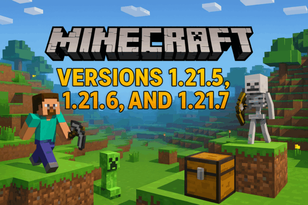 Minecraft Versions 1.21.5 -1.21.7